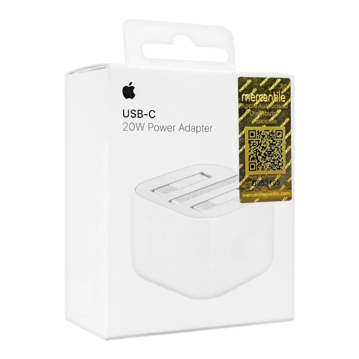Apple 20W USB-C Power Adapter 3-Pin Original NFC Enabled Fast Charger