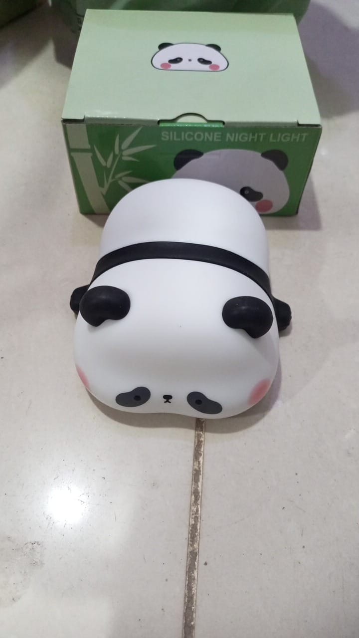 Cute Panda Silicone Night Light �Soft Touch LED Lamp for Kids Bedroom
