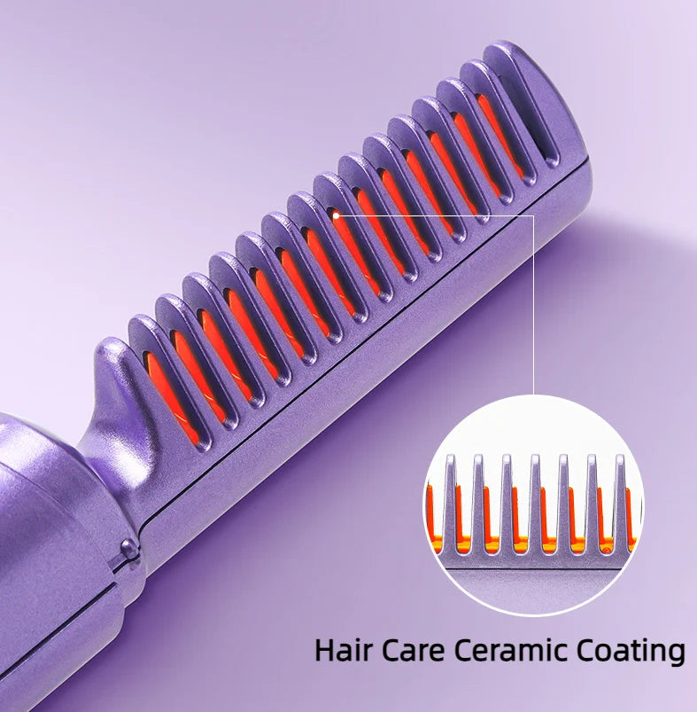 2 in 1 Rechargeable Hair Styling Brush – photo 1