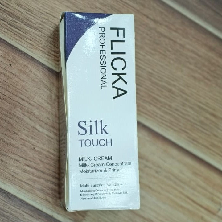 FLiCKA Silk Touch 3-in-1 Moisturizer & Primer | Hydrating, Lightweight, Long-Lasting | Pore Minimizer | 60g