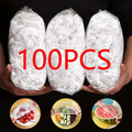 100pcs Disposable Flexible Transparent Plastic Food Storage