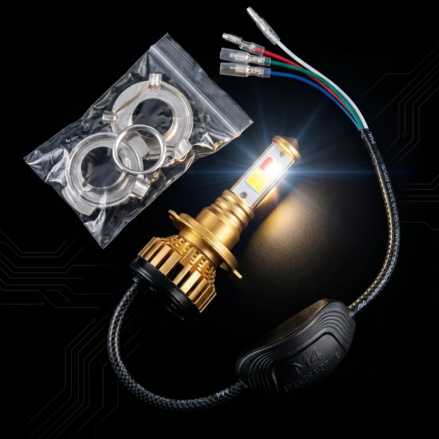 M4 LED Headlight Bulb for Bikes �High Brightness China Imported Motorcycle Headlight Lamp