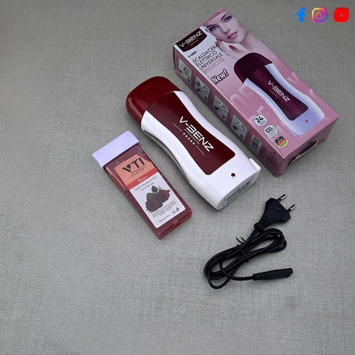 V-BENZ Original Electric Roll On Wax Depilator Heater Hair Removal Machine (Wax Cartridge Included) �Model: V-5889