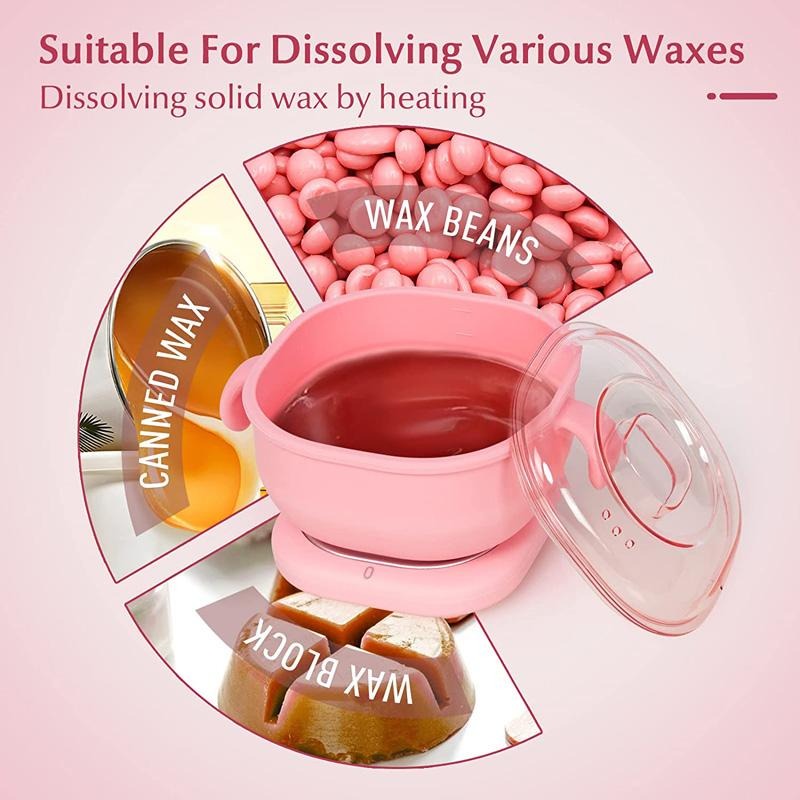 Portable Foldable 400ML Silicone Wax Warmer �Travel-Friendly Hair Removal Heater For Body & Spa Use | Random Color