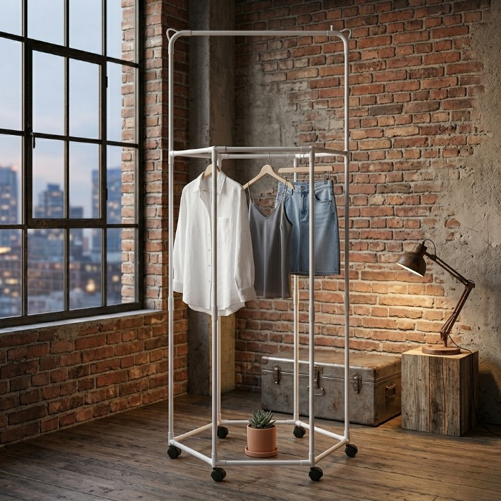 360? Rotating Clothes Hanger | Multi-Tier Laundry Organizer With Swivel Hook For Space-Saving Wardrobe Storage