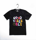Good Vibes Only Printed Kids T-Shirt ~ 12-18 Months (Grey)