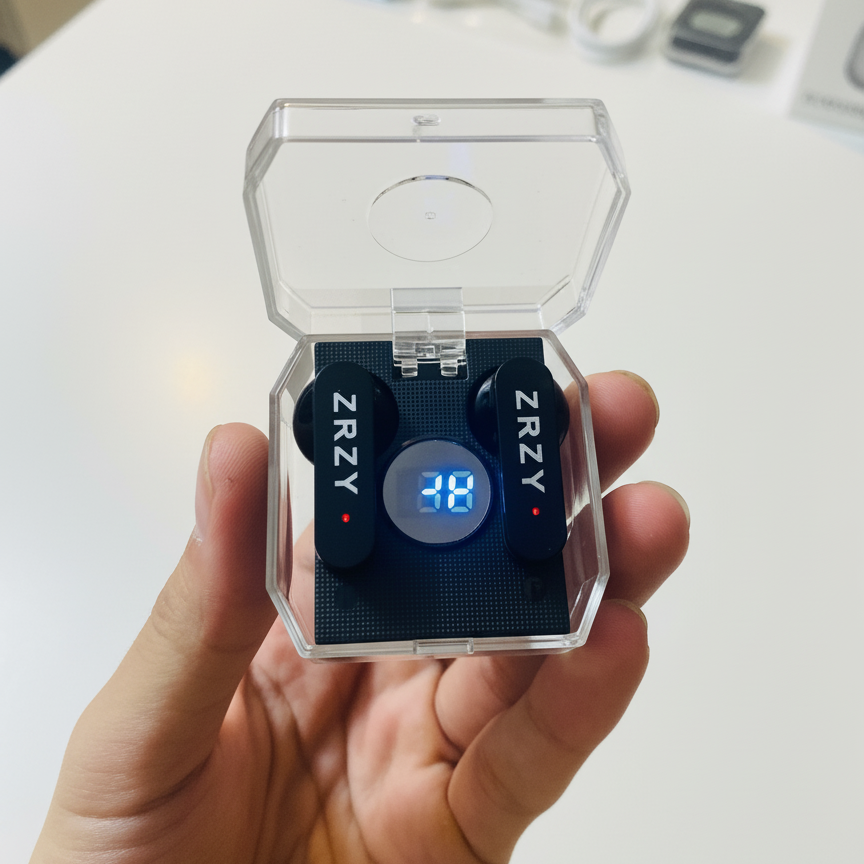 Zrzy New Model BT D30 | Digital Display Bluetooth Device with Long-Lasting Battery �Reliable, Modern & Portable