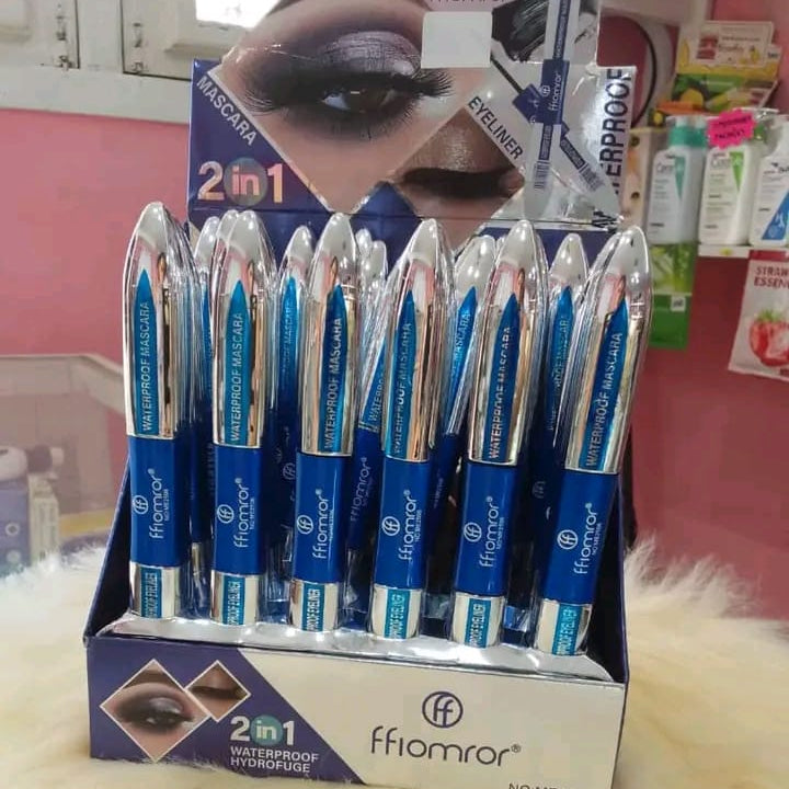 Flormar 2-In-1 Mascara & Eyeliner | Volumizing Lashes & Precise Eye Definition