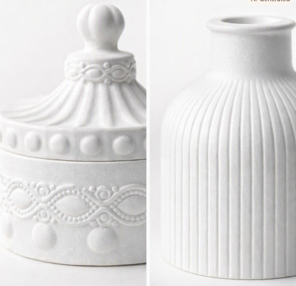 Classic Aesthetic 3-Piece Organizer & Home Decor Set