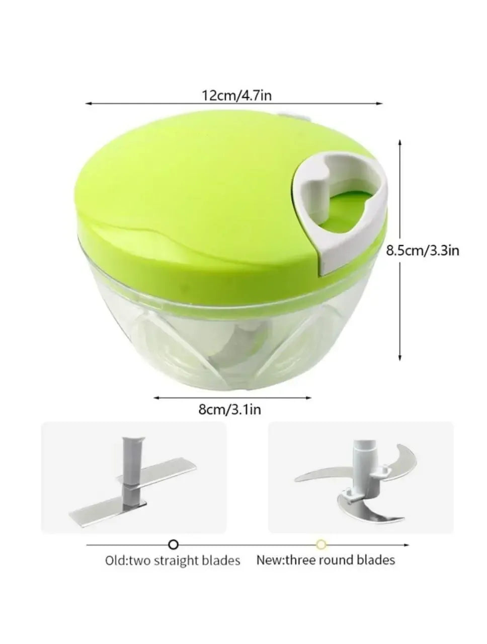 Best Quality Manual Spin Cutter For Kitchen Hand Pulled Chopper Grinder Slicer For Vegetables Fruits Onions Garlic And Salad