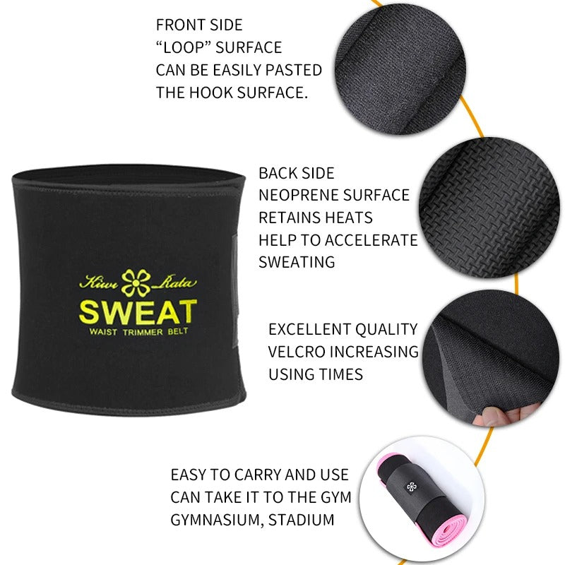 Men Waist Trainer Slimming Belt �Abdominal Sweat Body Shaper Girdle for Weight Loss Support