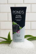 Pond? Pure White Face Wash with Activated Charcoal �Deep Cleansing & Brightening Daily Face Cleanser (100g)