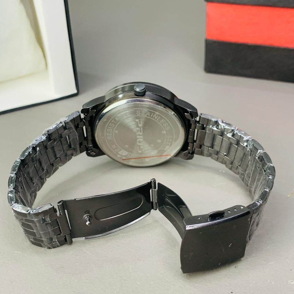 Black Stainless Steel Magnetic Ball Watch Providing Modern Design Everyday Style Support - With Box