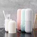 Portable Toothbrush Holder Case Toothpaste Storage Cup Household Travel (random color) - 1 Piece