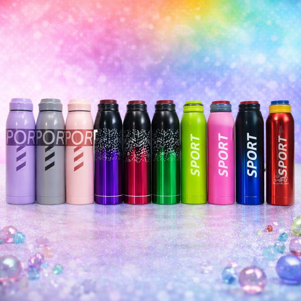 500ml Premium Sports Water Bottle �Durable, Leakproof & Lightweight for Daily Use (Random Color)