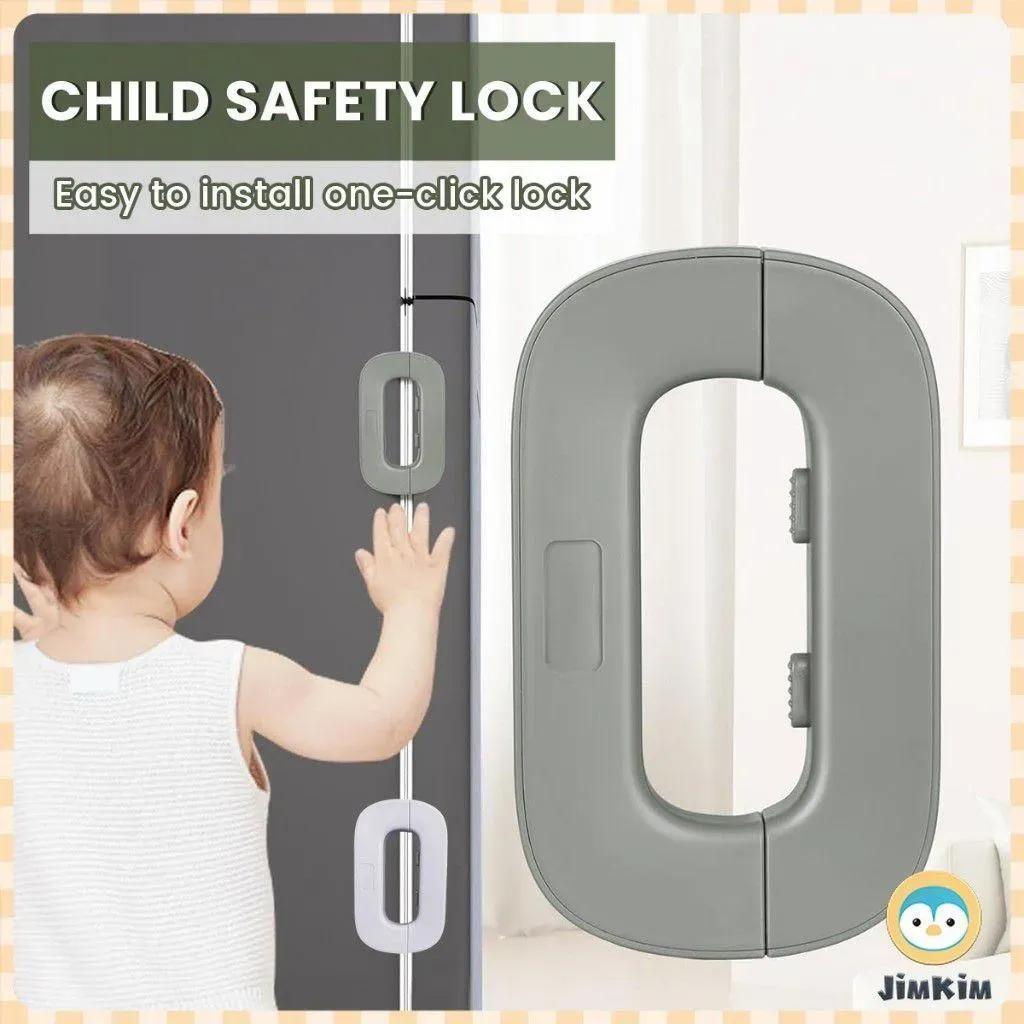 Refrigerator Lock For Child Safety - Durable Security Latch Guard Protector For Kitchen Appliance Doors Prevents Unauthorized Access And Opening