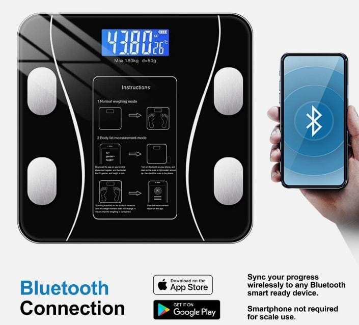 Digital Smart Bluetooth Body Weight & BMI