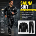 Sauna Suit Heavy Duty Anti Rip PVC Durable Flexible Design Increases Sweating Boosts Calorie Burn Supports | Random Color