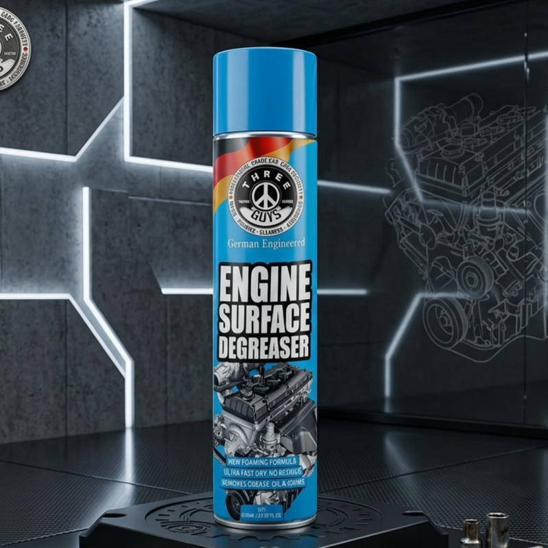 Engine Surface Degreaser 650ml �Heavy-Duty Foaming Cleaner By Three Guys German Engineered