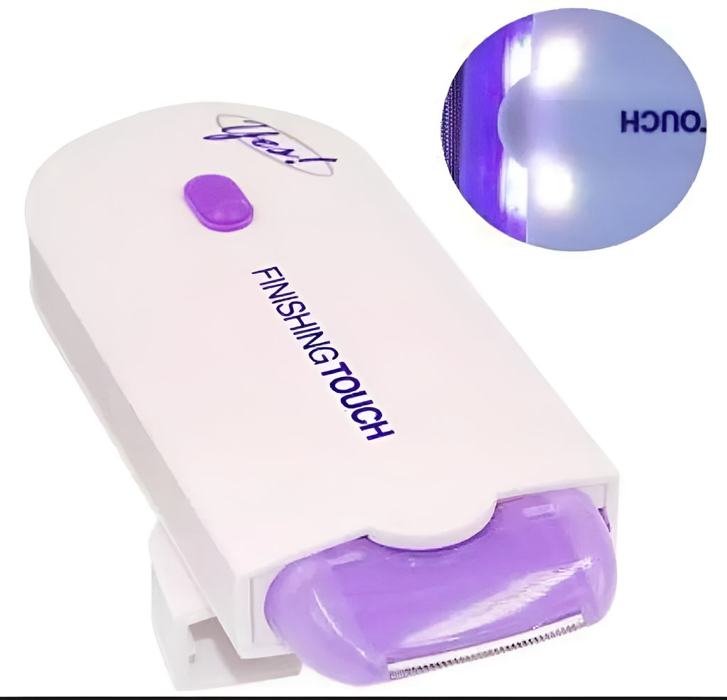 Women? Electric Hair Remover with Advanced Sensa-Light Technology &amp; Built-in LED Light | Safe &amp; Painless Shaver for Face, Arms, Armpits, Legs &amp; Full Body | Portable Lipstick-Design Razor, Washable Head, Gentle on Skin, Battery Operated