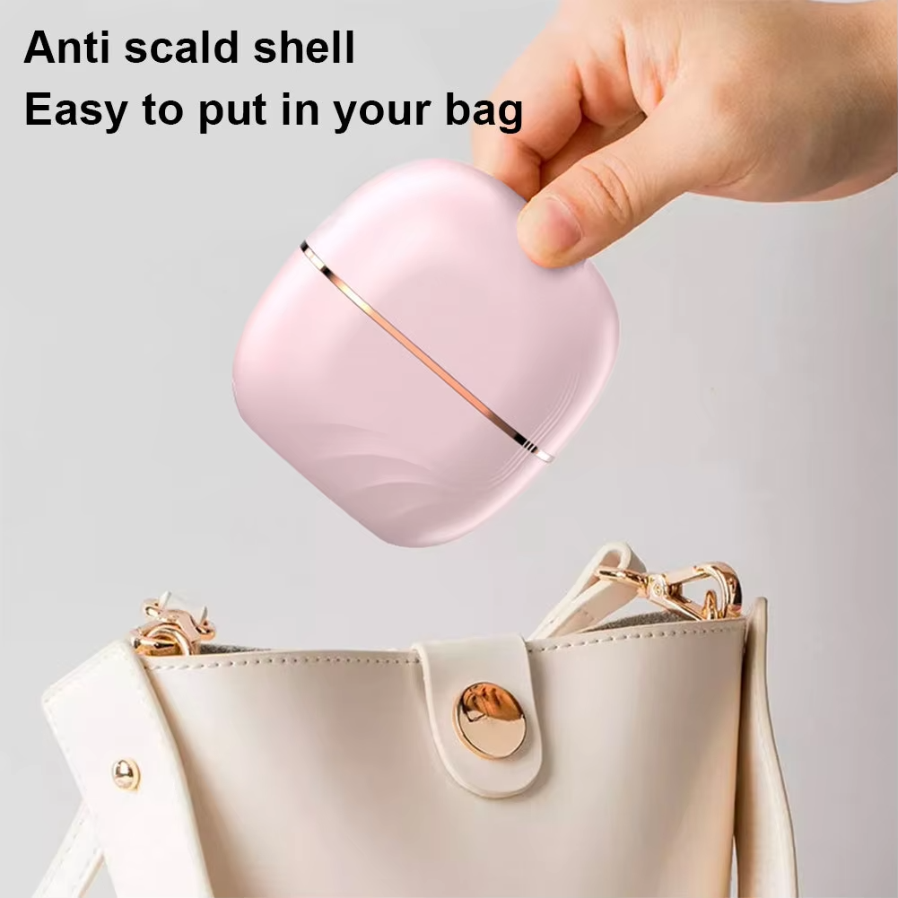 Mini Hair Straightening Comb Wireless Charging Portable Multifunctional Hair Care Styling Comb (Random Color)