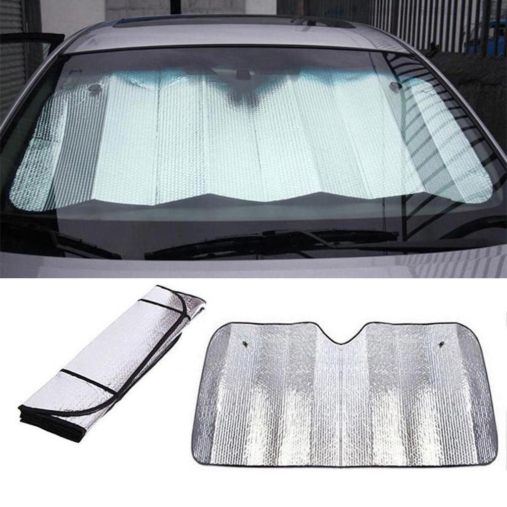 Universal Car Windscreen Sunshade 130 by 60 CM,For Hatchback ,Small Cars ,,Anti heat material -Universal Car Sun shade 130 by 60 CM