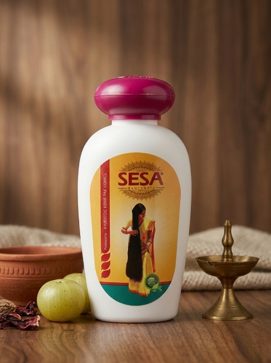 SESA Hair Oil 100ml �Anti Dandruff & Lice | For Hair Growth, Scalp Infection & Stress Relief | Made in India