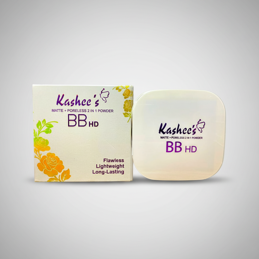 Kashees 2 In 1 Flawless BB HD Face Powder �Dual Action Brightening And Smoothing Powder For Perfect Coverage And Long-Lasting Matte Finish