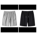 Pack Of 2 Men's Stripe Style Jersey Fashion Shorts | Soft Fabric Casual Summer Wear - Medium
