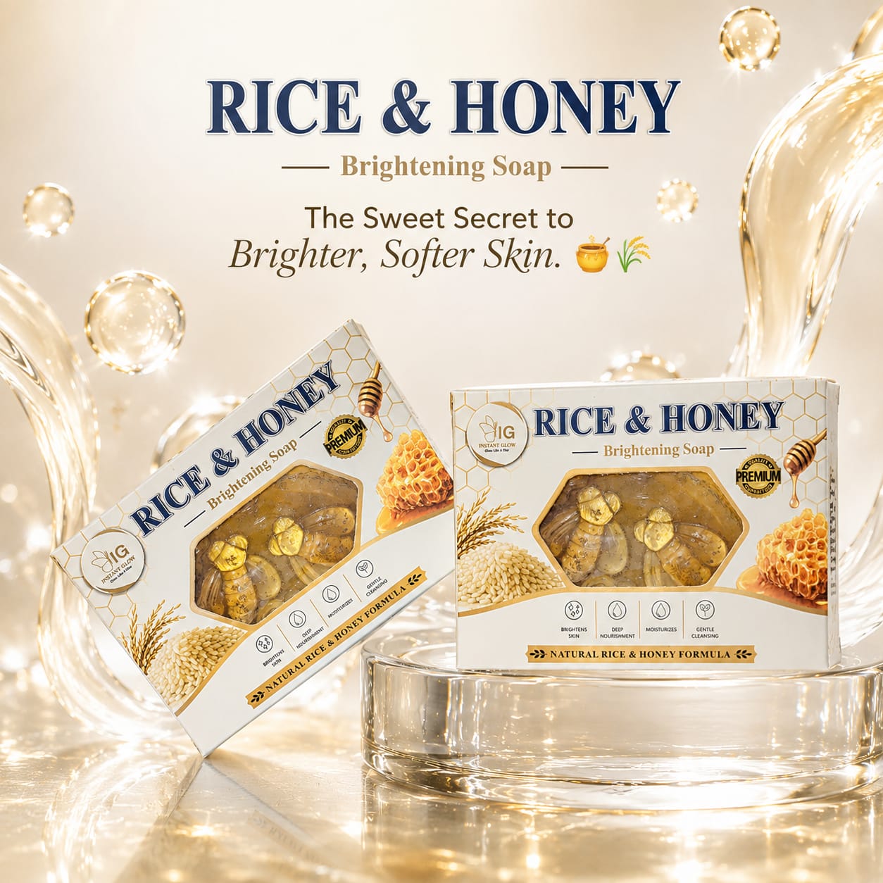 Instant Glow Rice & Honey Brightening Soap