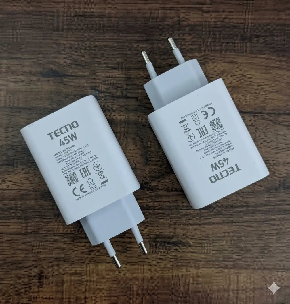 Tecno 45W Original Fast Charging Power Adapter
