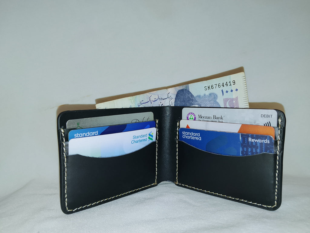 Men? Rugged Leather Wallet | Black Cow Leather | Durable & Stylish | Premium Quality
