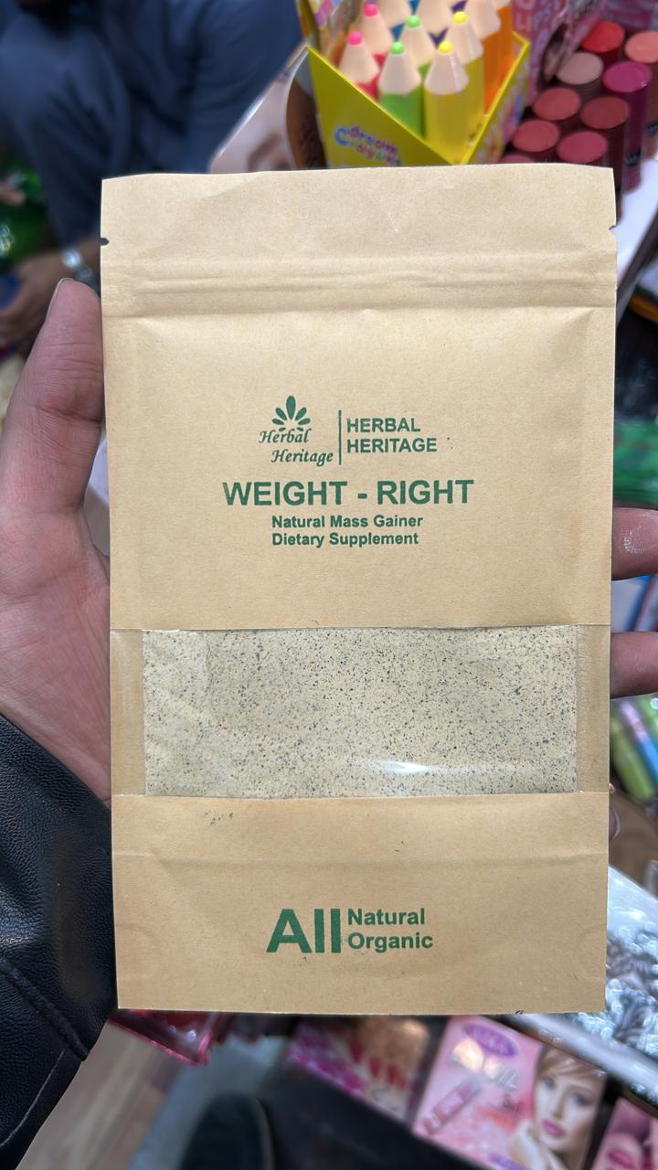 Herbal Heritage Natural Mass Gainer �Dietary Supplement for Healthy Weight Gain & Energy Support- 50g