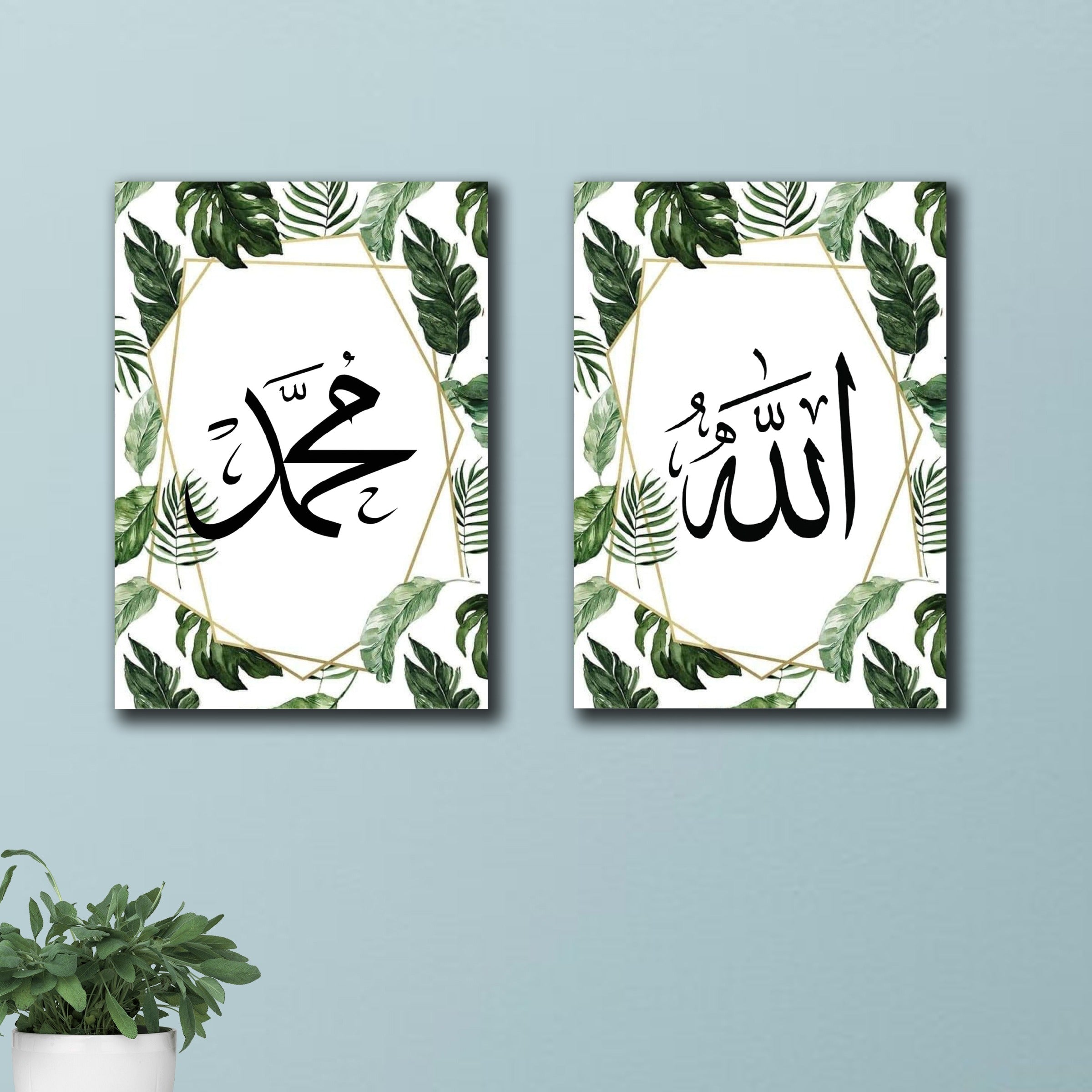 Set of 2 Premium Wall Art Photo Tiles �Modern Home Decor Sets 8x11