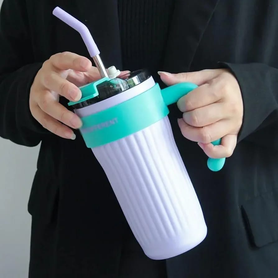 Premium 40oz Thermos Travel Mug with Handle, Leakproof
