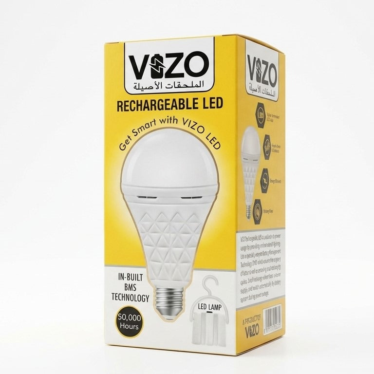 AC/DC LED Emergency Bulb �15W (Auto-Charging + Dual Mode) | Best Quality Light Bulb | Bulb For Home &amp; Office - Rechargeable Bulb