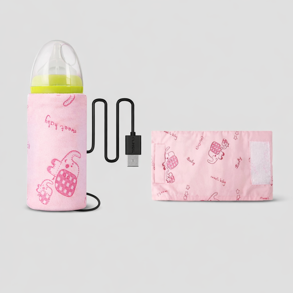 USB Portable Travel Milk Warmer Bag Cycle Constant Temperature Smart Feeding Bottle Heating Cover