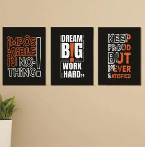 Set of 3 Wooden Photo Tile Wall Art Frames (8?11 Inches) �Premium MDF Spiritual Wall D?or with Easy Stick Back