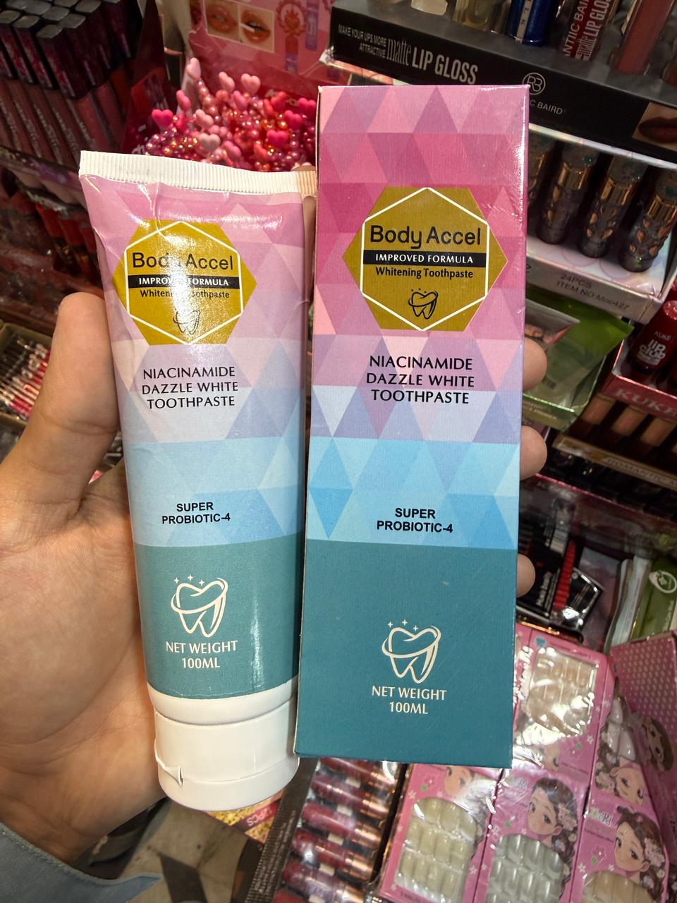 Body Accel Whitening Toothpaste �Advanced Teeth Whitening & Fresh Breath Formula (100ml)