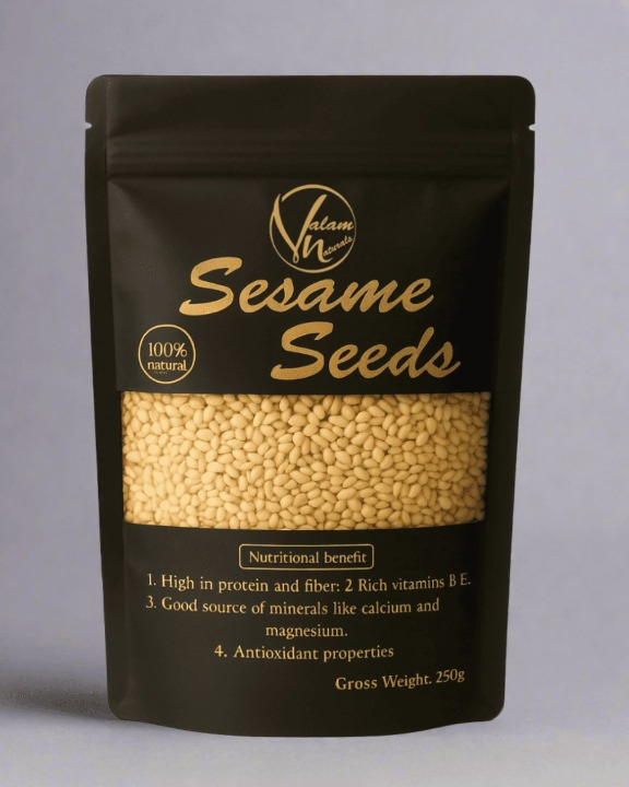 Pure Sesame Seeds �Nutrient-Rich Superfood for Cooking, Baking & Wellness (250g)