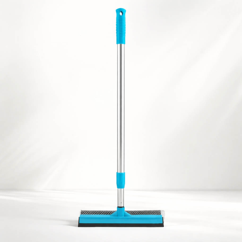Royal 2-in-1 Window Squeegee with Aluminium Rod Handle �Glass Cleaning Wiper