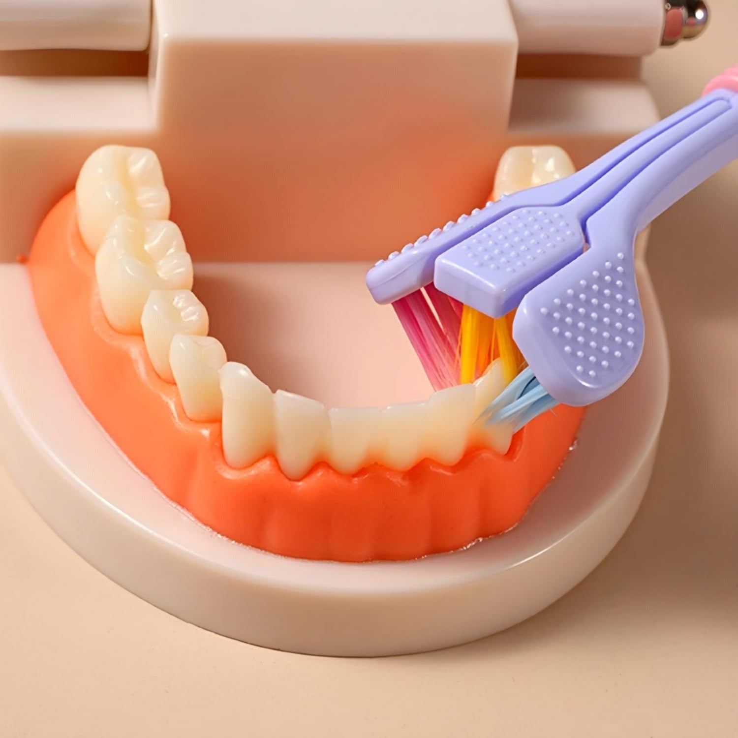Three-Sided Ultra Soft Bristle Toothbrush �Gentle Oral Care Safety Teeth Cleaning Brush | Pack of 2