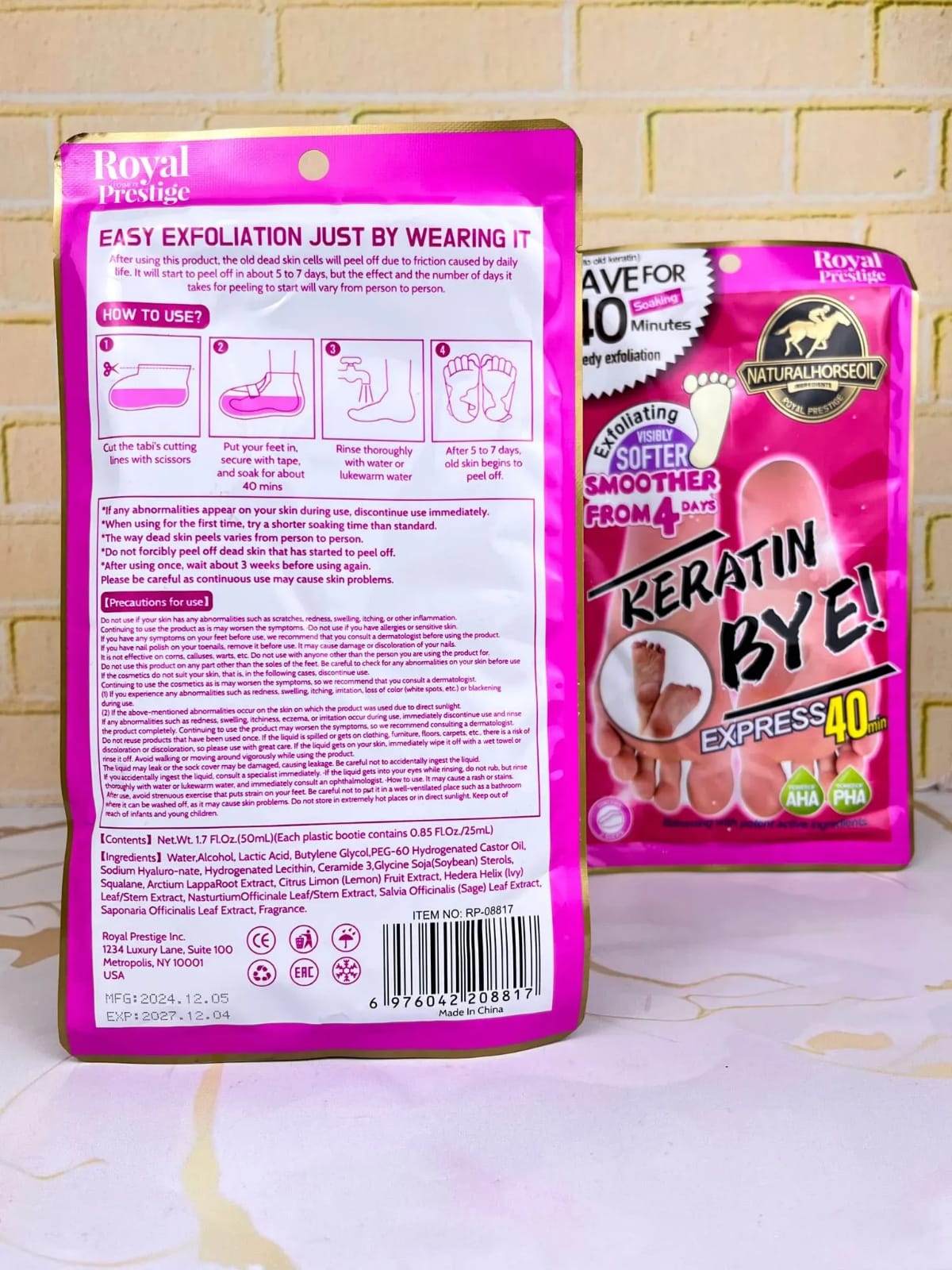 Royal Prestige �Keratin Bye Express Peeling Foot Mask (50ml)