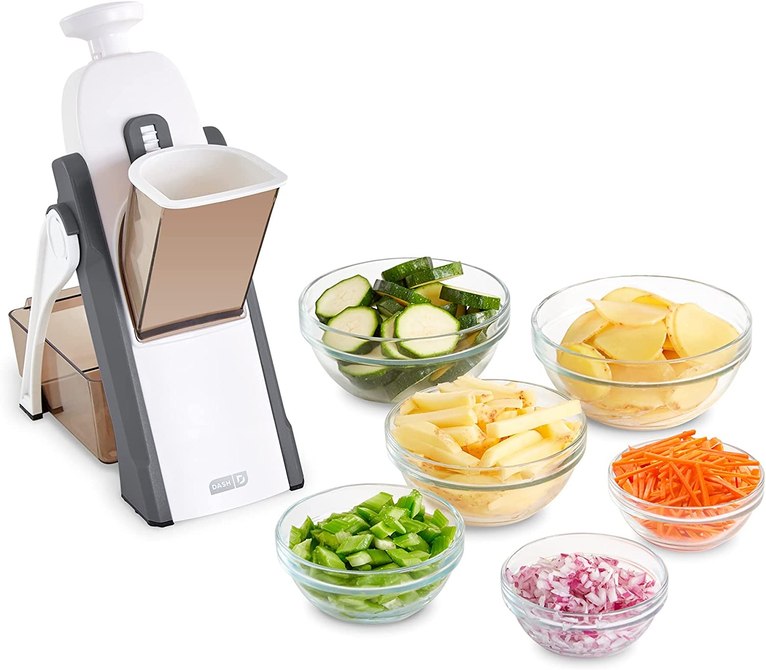 Mandoline Slicer | Safe Adjustable Vegetable Cutter | Multi-Purpose Kitchen Chopper & Manual Grater ( Random Colour )