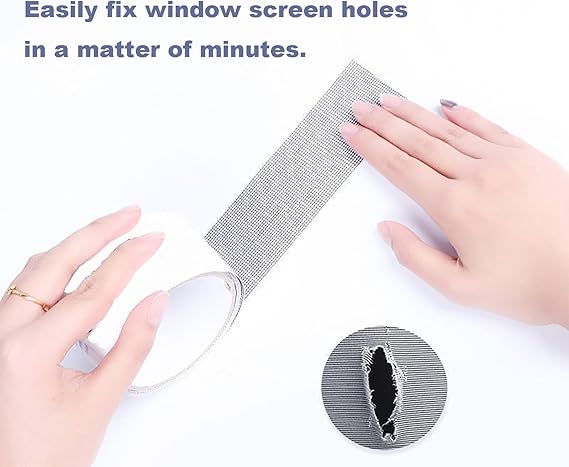 3 Meter - Mesh Roll Tape Window Screen Repair Patch Keep Mosquitoes Out With Anti Insect Self Adhesive Mesh Patch Tape