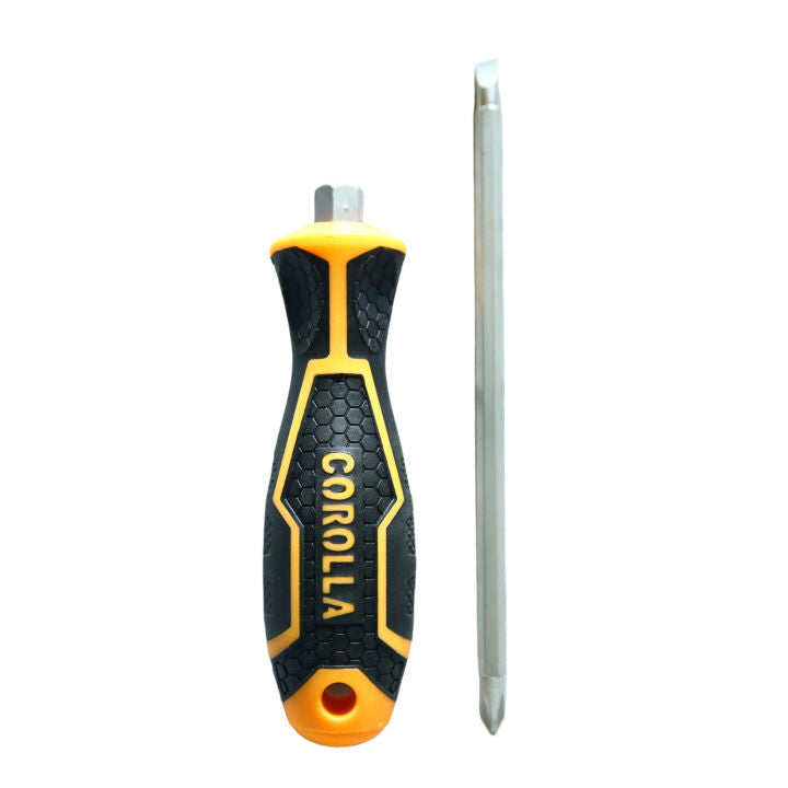 5mm double-head screwdriver with Phillips and flat tips, featuring a detachable handle for easy repair, maintenance, and DIY tasks. Durable, compact, and easy to handle.