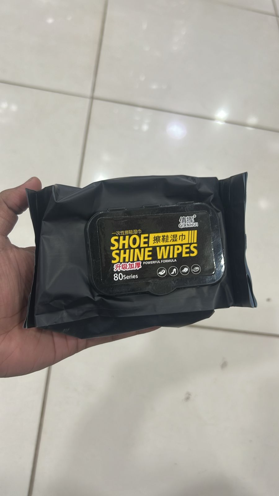 Premium Quick-Shine Shoe Cleaning Wipes (80-Count Pack)