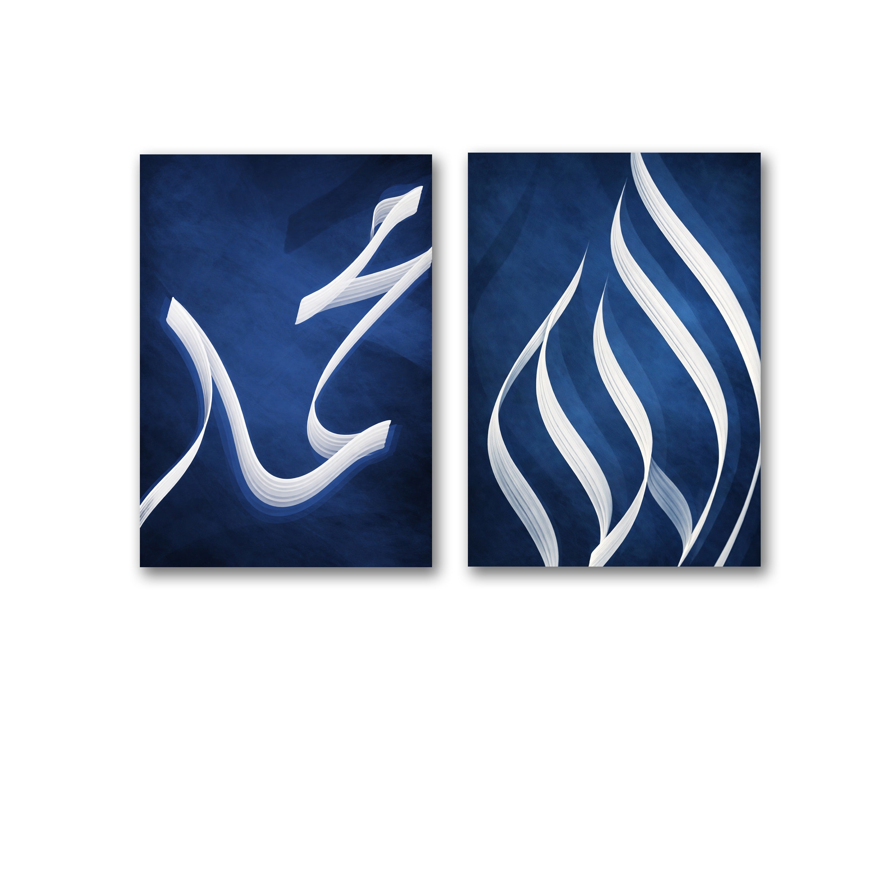 Set of 2 Premium Wall Art Photo Tiles �Modern Home Decor Sets 8x11