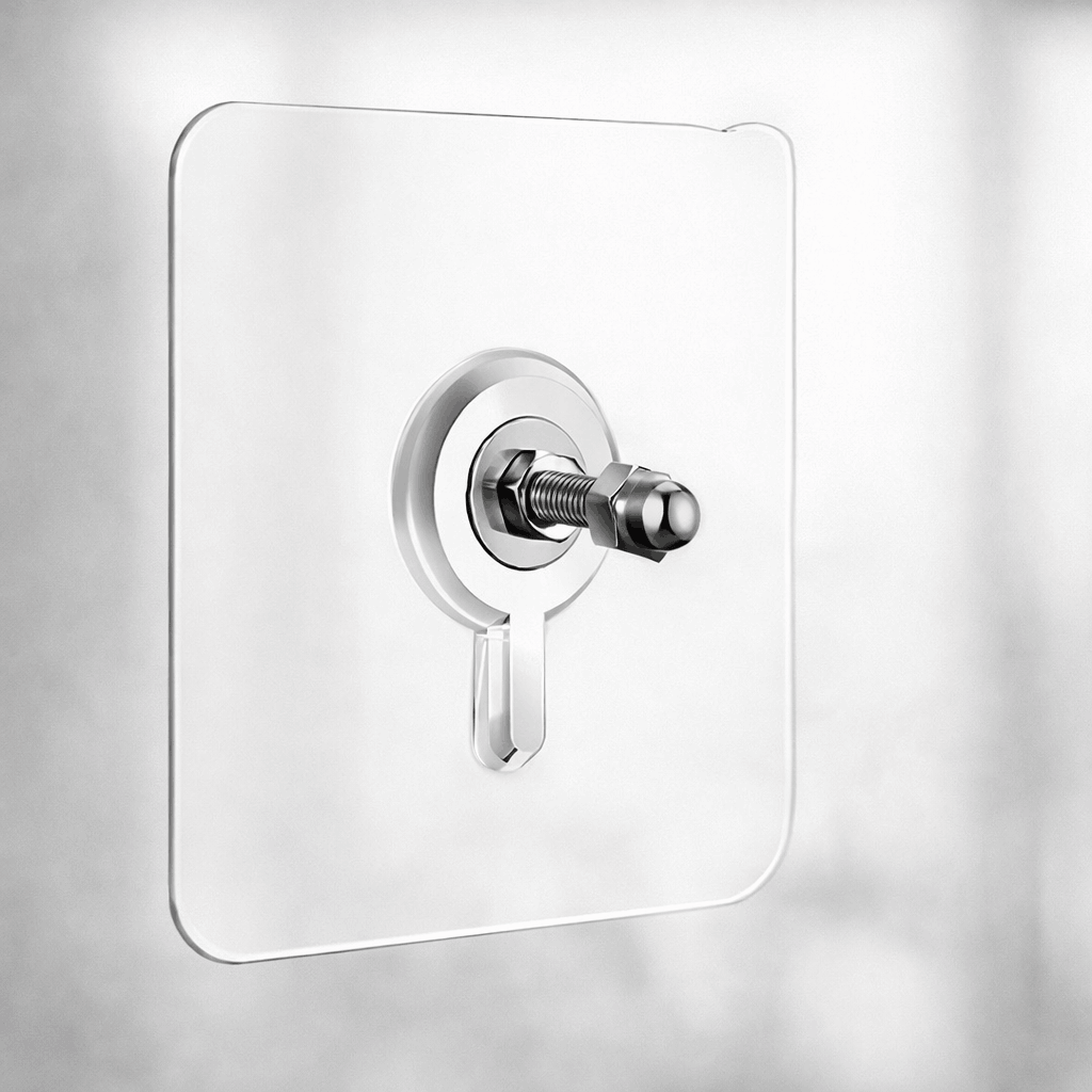 Pack of 10 Heavy-Duty Self-Adhesive Transparent Wall Hooks �Waterproof No-Drilling Screw & Nail Traceless Wall Organizers