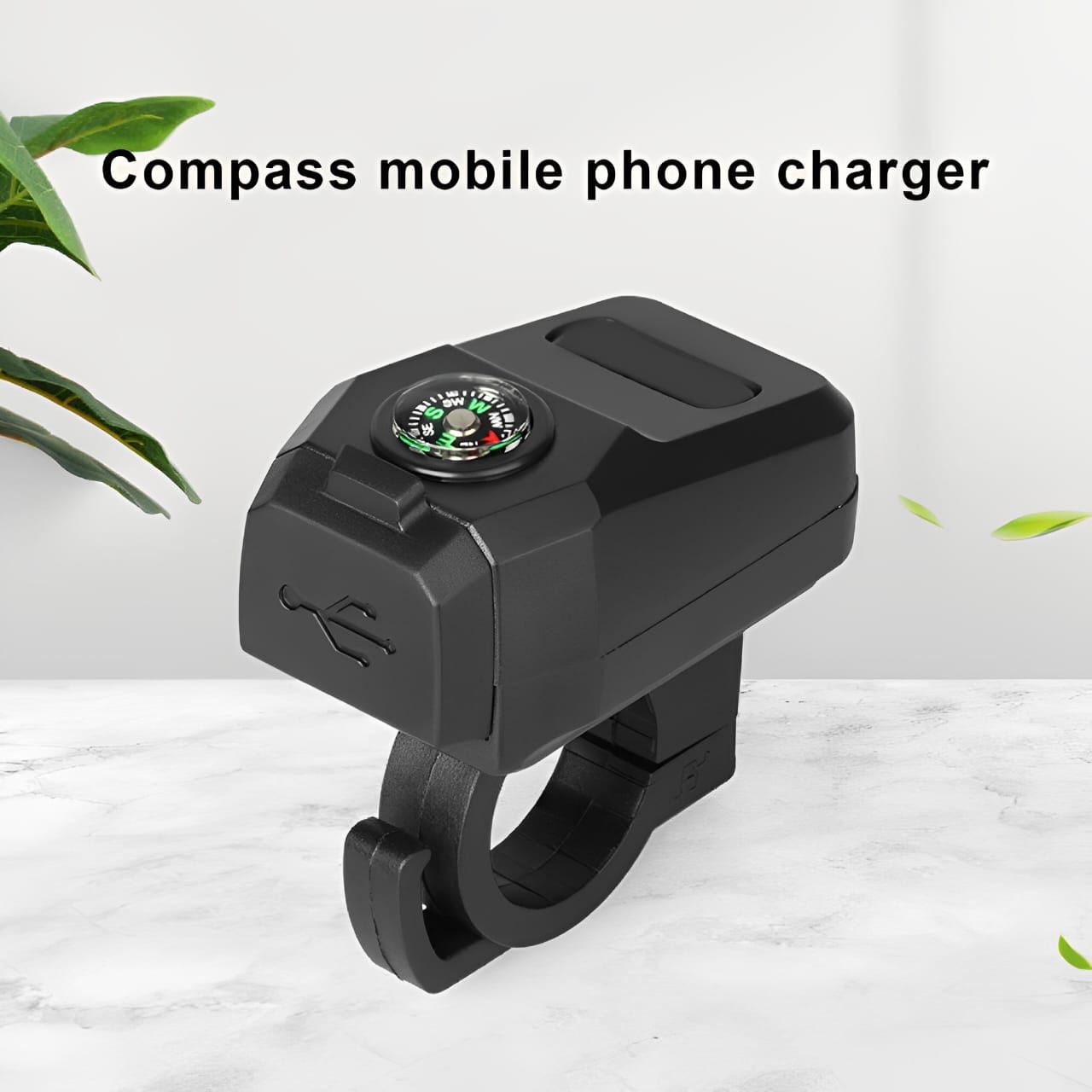 Motorcycle USB Charger with Compass �Fast Charging, Waterproof, 36-105V �Universal for Motorcycles &amp; E-Bikes